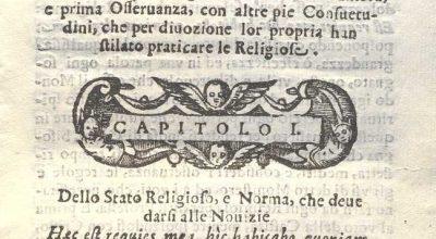 REGOLE DEL DIVOTO MONISTERO. CATANIA, 1712